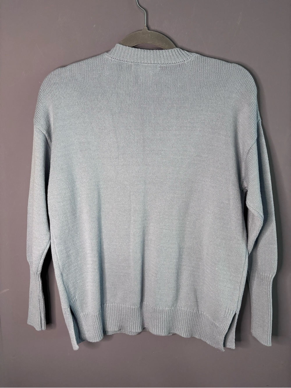 Sincerely Jules Blue Sunday Scaries Graphic Crewneck Knit Sweater XS - Picture 5 of 7